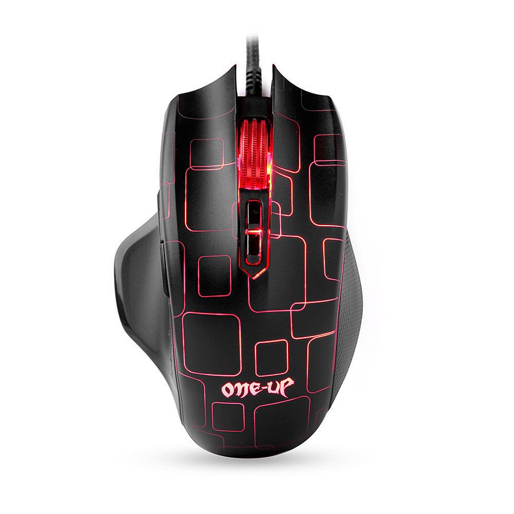 One-up G6 4000DPI 6 Buttons A3050 Chips USB Wired Backlit Computer Gaming Mouse