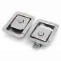 2Pcs Stainless Steel Paddle Door Lock Handle Truck Box Trailer Latch With Key