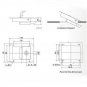 2Pcs Stainless Steel Paddle Door Lock Handle Truck Box Trailer Latch With Key