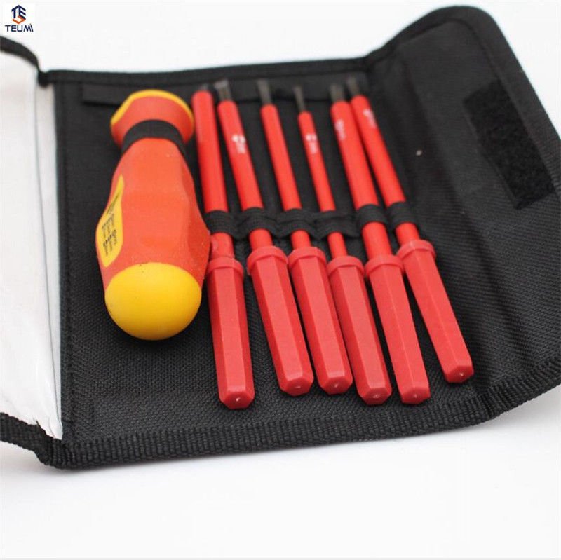 Insulated Screwdriver Set Electrician Dedicated CR-V Slotted Phillips 1000V High