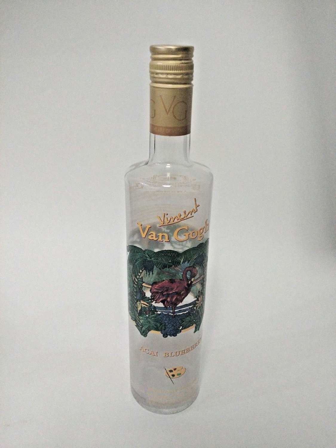 VAN GOGH VODKA ACAI BLUEBERRY  750ml Empty Bottle Made In Holland - No Alcohol