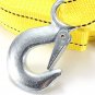 5T 3.64M Tow Towing Pull Rope 2 Heavy Duty Forged Steel Hooks