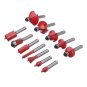 12Pcs 1/4 Inch Shank Router Bit Tungsten Carbide Rotary Tool Set Woodworking Too