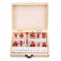 12Pcs 1/4 Inch Shank Router Bit Tungsten Carbide Rotary Tool Set Woodworking Too