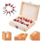 12Pcs 1/4 Inch Shank Router Bit Tungsten Carbide Rotary Tool Set Woodworking Too
