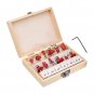 12Pcs 1/4 Inch Shank Router Bit Tungsten Carbide Rotary Tool Set Woodworking Too