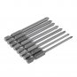 75mm S2 Alloy Steel Magnetic Long Hex Cross Head 8 Pieces Set Screw Driver Bits