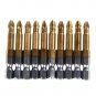 10 x Anti Slip Electric Screwdriver Bits Single Side Magnetic Hex Shank