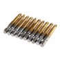 10 x Anti Slip Electric Screwdriver Bits Single Side Magnetic Hex Shank