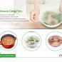 3pcs Silicone Wraps Seal Cover Stretch Cling Film Food Fresh Keep Kitchen