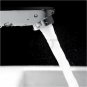 Home Brushed Chrome Waterfall Bathroom Basin Faucet Single Handle Sink Mixer Tap