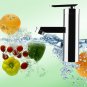 Home Brushed Chrome Waterfall Bathroom Basin Faucet Single Handle Sink Mixer Tap