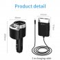 Car Universal Fast Charger 3 Ports USB & Cigarette Lighter Adapter With 2M Cable