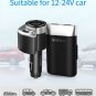 Car Universal Fast Charger 3 Ports USB & Cigarette Lighter Adapter With 2M Cable