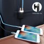 Car Universal Fast Charger 3 Ports USB & Cigarette Lighter Adapter With 2M Cable