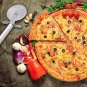 Stainless Steel Pizza Cutter Round Wheel Roller Cake Knife With Finger Protectio