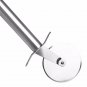 Stainless Steel Pizza Cutter Round Wheel Roller Cake Knife With Finger Protectio