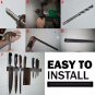 Magnetic Knife Holder Wall Mount Black Plastic Magnet Knife Holder For Knife