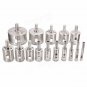 Drillpro DB-HS1 15pcs 6-50mm Diamond Hole Saw Drill Bit Set Tile Ceramic Glass M