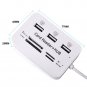 USB Hub Combo 2.0 3 Ports Card Reader High Speed Multi USB Splitter All In One