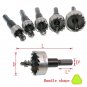 5pcs set Carbide Tip HSS Drills Bit Hole Saw Set Stainless Steel Metal Alloy