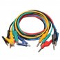 DANIU 5Pcs 1M 4mm Silicone Banana Plug to Crocodile Alligator Clip Test Probe Le