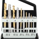 Screw Extractor | Left Hand Cobalt Drill Bit Set Easy Out Broken Bolt 10pc Set