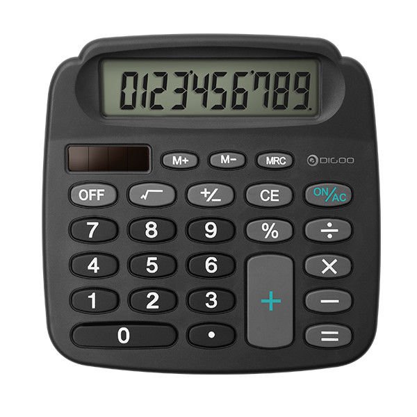 Digoo DG-MC1 True Solar Power Energy Electronic Mini Calculator With High Defini