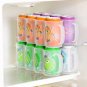 Honana CF-KT04 Cans Storage Box Refrigerator Fridge Organizer Four Case Sauce Bo