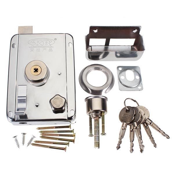 Exterior Door Locks Security Anti Theft Lock Multiple Insurance Lock