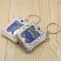 5Pcs Hebrew Jewish TEHILIM Psalms Key Ring Chain Israel Torah Charm Judaica Gift