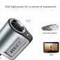 MEIDI Car Charger USB in Mobile Phone Chargers 2.1A and 1A 2 Port+40W Cigarette