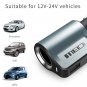 MEIDI Car Charger USB in Mobile Phone Chargers 2.1A and 1A 2 Port+40W Cigarette