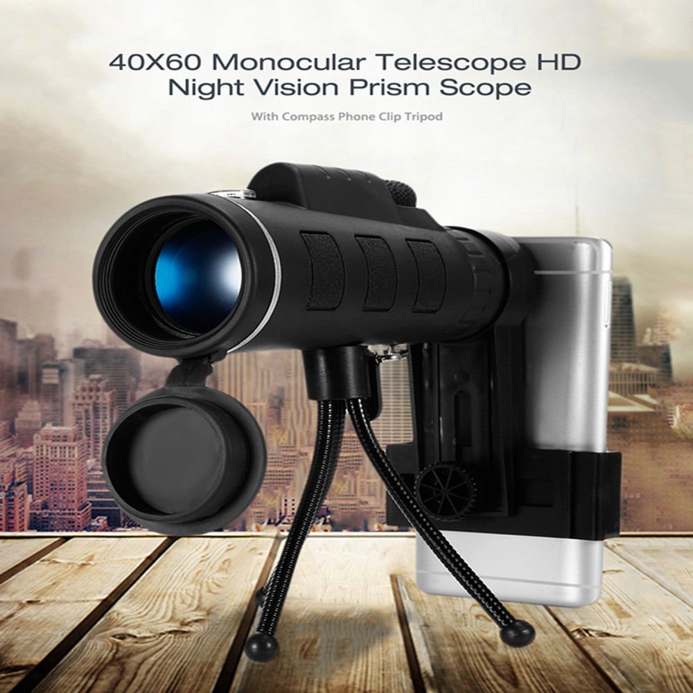 40X60 BAK4 Monocular Telescope HD Mini Monocular Outdoor