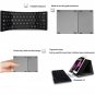 B033 Ultra Thin Light ABS Mini Bluetooth 3.0 Folding Keyboard Touchpad with Thre