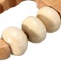 Handheld Rotation Wooden Ball Rolling Massage Body Arm Waist Roller Massager