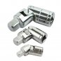 3 Pcs Impact Universal Joint Socket Set Swivel Hand Tools U-Joint 1/4-Inch 3/8-I