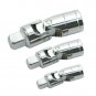 3 Pcs Impact Universal Joint Socket Set Swivel Hand Tools U-Joint 1/4-Inch 3/8-I