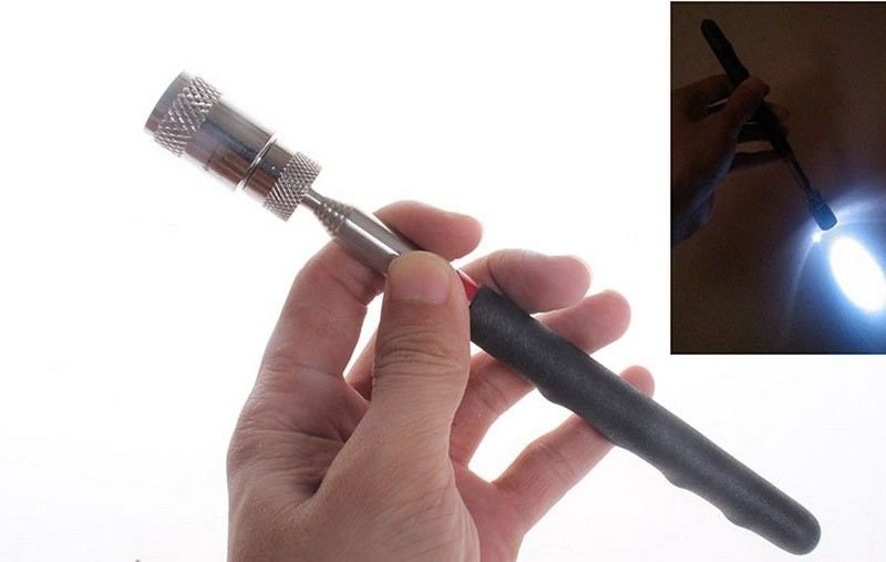 Pick Up Tool Telescopic Magnetic Magnet Tool For Picking Up Nuts and Bolts LED