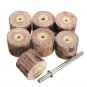 7pcs Flap Sanding Wheel 80-600 Grit With a 1/8 Inch Mandrel fit Dremel Grinder