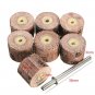 7pcs Flap Sanding Wheel 80-600 Grit With a 1/8 Inch Mandrel fit Dremel Grinder