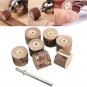 7pcs Flap Sanding Wheel 80-600 Grit With a 1/8 Inch Mandrel fit Dremel Grinder