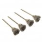 32pcs Wire Steel Brass Brushes Polishing Brush Wheels Set for Dremel Rotary Tool