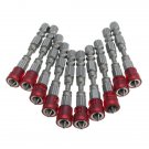 10pcs 65mm PH2 Magnetic Screwdriver Bits 1/4 Inch Hex Shank Screwdriver