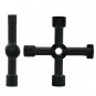 Universal Cross KEY Triangle KEY for Train Electrical Elevator Cabinet Valve All