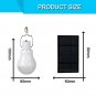 Portable Solar Led Bulb Lamp 15W 130LM Charged Solar Energy Lamp 5V Solar Panel