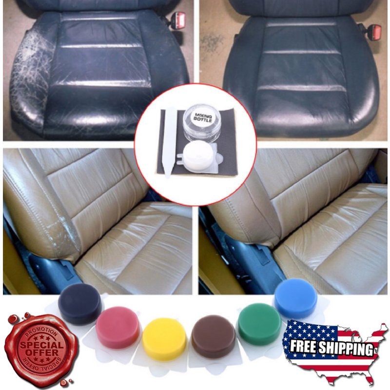 Leather Repair Kit Filler Compound Color Restorer Car Couches Seat Chairs Jacket