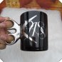 Creative Cup Coffee Mug Scissors Lizard Style Barber Ceramic Decor Tea Juice