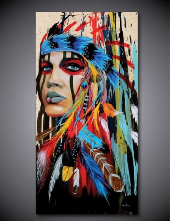 4K Printed Painting Wall Decoration Posters Home Girl Modern Canvas Art Space
