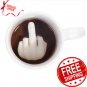 Funny Middle Finger Ceramic Cup Coffee Bottom Nice Prank Creative Gift Tea Mug